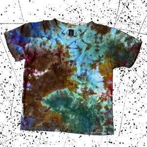 Tie Dyed Kids All Genders T-shirt - Ice Dye Handmade - Boy's Girl's Small 6/6X